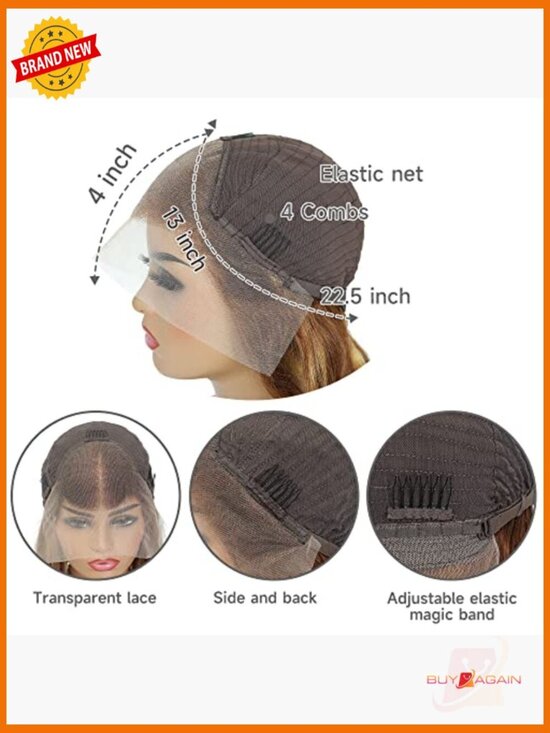 28 Inch Lace Front Wig Human Hair Pre Plucked Body Wave 180% Density Frontal Wig main image 6
